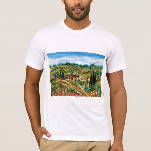 CAMISETA ANTIGUA CASA DE CAMPO, OLIVOS EN EL PAISAJE DE TOS