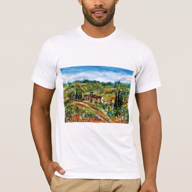 CAMISETA ANTIGUA CASA DE CAMPO, OLIVOS EN EL PAISAJE DE TOS (Anverso)