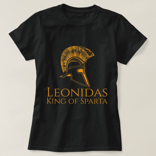 Camiseta Antigua Grecia - Leónidas Rey De Esparta (Diseño del anverso)