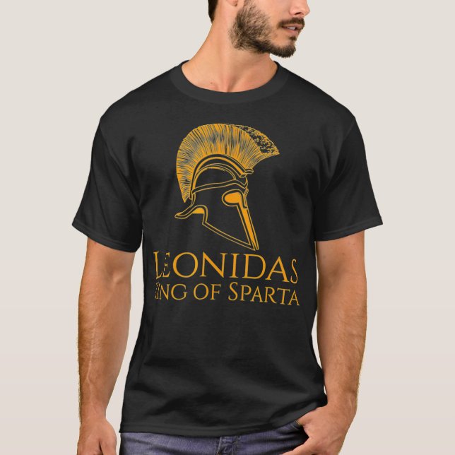 Camiseta Antigua Grecia Leónidas Rey De Esparta (Anverso)