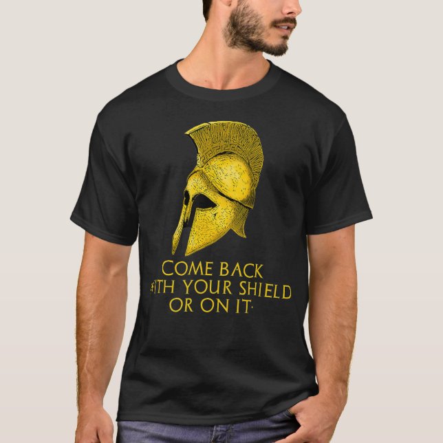 Camiseta Antigua historia militar griega coto lacónico de E (Anverso)