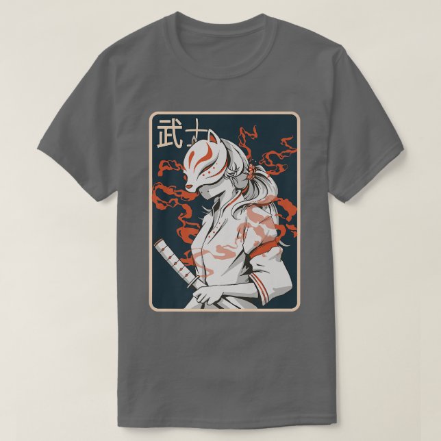 Camiseta Antigua japonesa samurái japonesa  (Diseño del anverso)