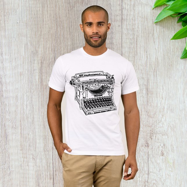 Camiseta Antigua máquina de escribir Mens T-Shirt (Subido por el creador)