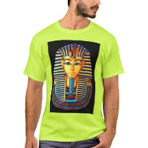 Antigua máscara de oro del faraón egipcio Tutankha