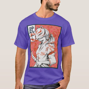 Camiseta Antigua mascara de Samurai japonesa antigua japone