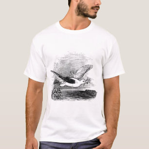 Camiseta Antigua paloma con rama de olivo