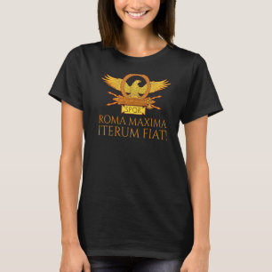 Camiseta Antigua Roma Legión Maxima Iterum Fiat Spqr