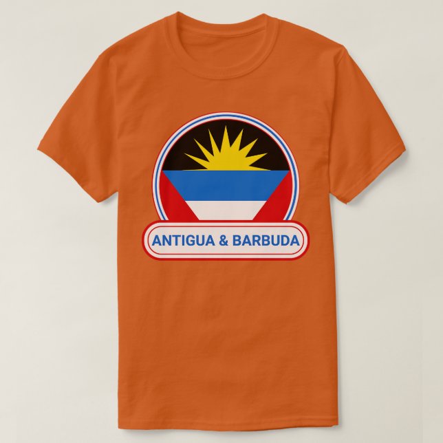 Camiseta Antigua y Barbuda Badge Antigua y Barbuda (Diseño del anverso)