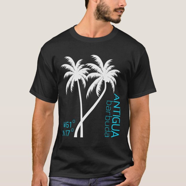 Camiseta Antigua Y Barbuda Coordinaciones Geográficas Souve (Anverso)