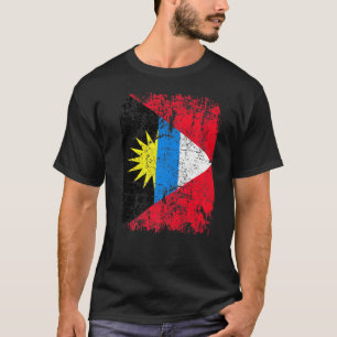 Camiseta Antigua Y Barbuda Flag Vintage