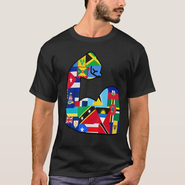 Camiseta Antigua y Barbuda Jamaica Cuba Haití Puerto Rico (Anverso)