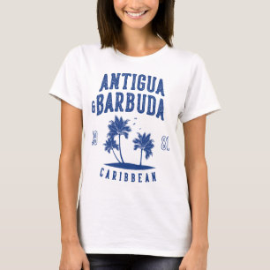 Camiseta Antigua y Barbuda Palma del Caribe