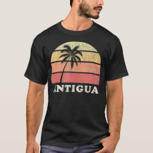 Camiseta Antigua y Barbuda vintage retroceso de 70 años