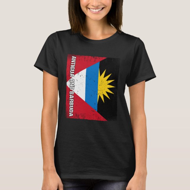 Camiseta Antiguan Flag Antigua and Barbuda (Anverso)