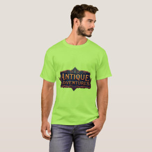 Camiseta Antiguas aventuras Typografía Arte eterno -