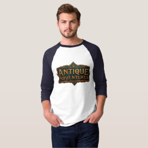 Camiseta Antiguas aventuras Typografía Arte eterno -