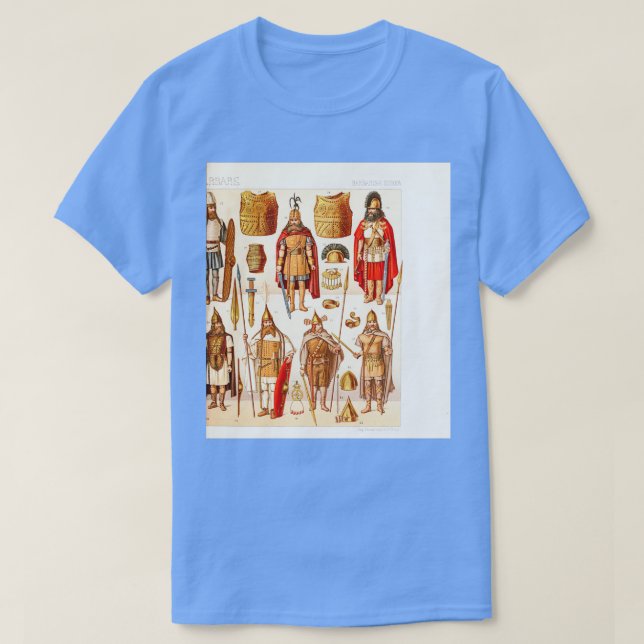 Camiseta Antiguas modas y accesorios bárbaros (Diseño del anverso)
