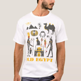 Camiseta Antiguas pirámides de Egipto y regalo de símbolos