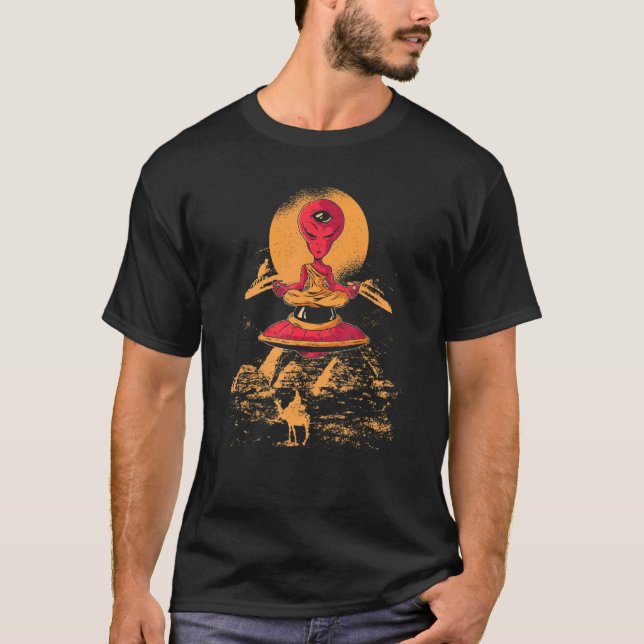 Camiseta Antiguas Pirámides De Secuestro De Alien Ufo Marti (Anverso)
