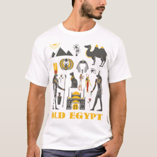 Camiseta Antiguas pirámides en Egipto y regalo de símbolo