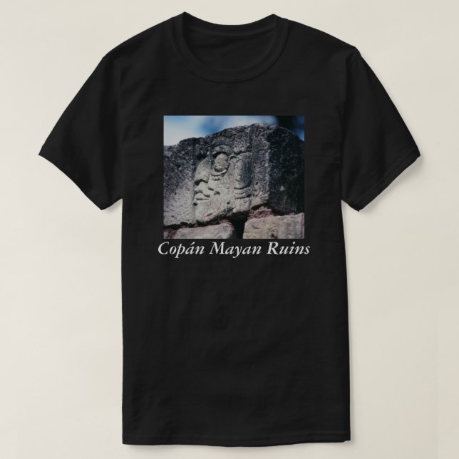 Camiseta Antiguas Ruinas Mayas Copan Honduras Foto Diseñada (Diseño del anverso)
