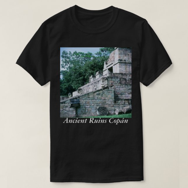 Camiseta Antiguas Ruinas Mayas Copan Honduras Foto Diseñada (Diseño del anverso)