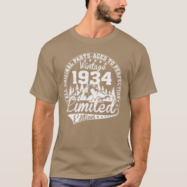 Camiseta ANTIGÜEDAD 1934 vintage (Anverso)