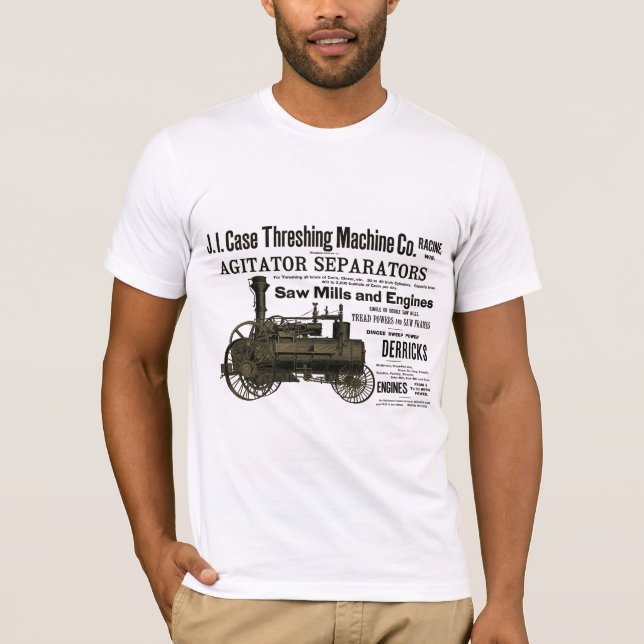 Camiseta Antigüedad de la agricultura de la granja de vapor (Anverso)