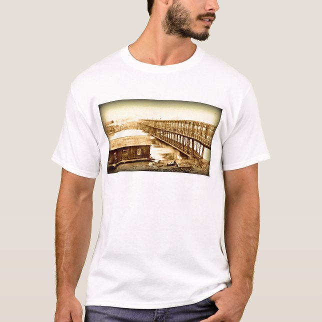 Camiseta Antigüedad del puente Portland 1890 (Anverso)