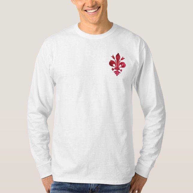 CAMISETA ANTIGÜEDAD RED FLEUR DE LIS EN BLANCO HERMOSO (Anverso)