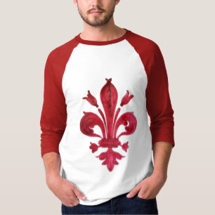 CAMISETA ANTIGÜEDAD RED FLEUR DE LIS EN BLANCO HERMOSO