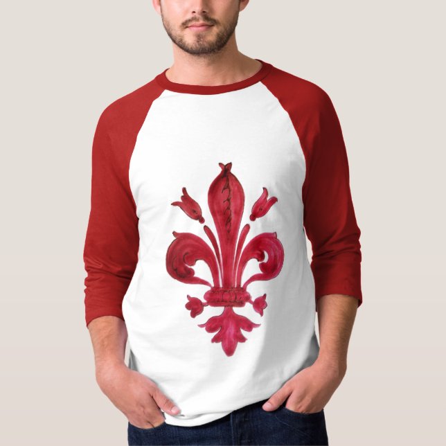 CAMISETA ANTIGÜEDAD RED FLEUR DE LIS EN BLANCO HERMOSO (Anverso)