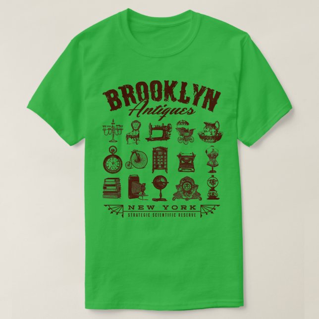 Camiseta Antigüedades de Brooklyn (Diseño del anverso)