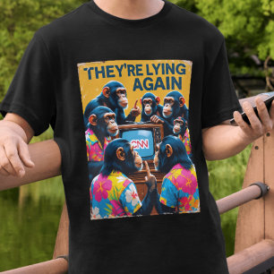 Camiseta Antiguerrerista Están Mintiendo de Nuevo 