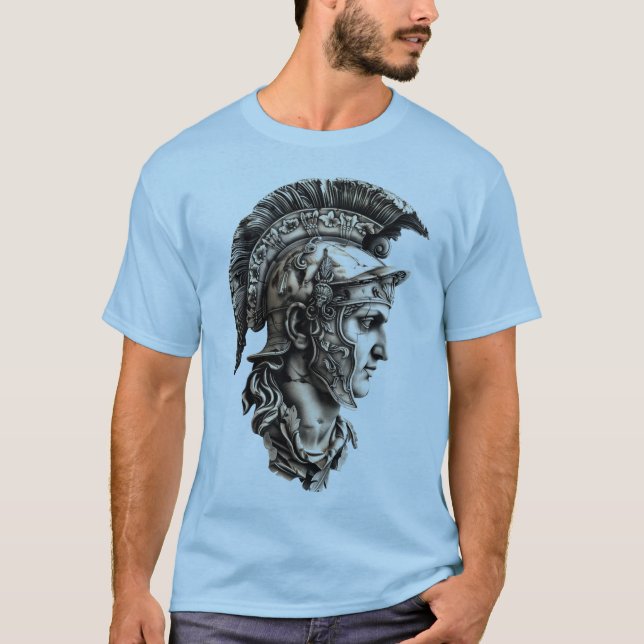 Camiseta 🏛️ 🎨 antiguo arte guerrero 🛡️ (Anverso)