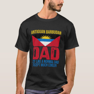 Camiseta Antiguo Barbudan Papá Antigua y Barbuda Bandera Gr