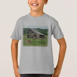Camiseta Antiguo Barn Mail Valija Publicidad de tabaco