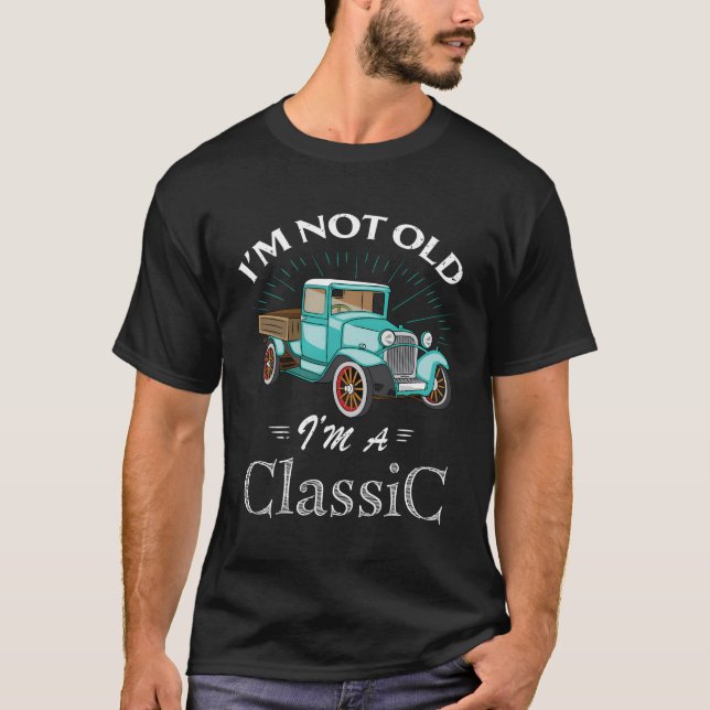 Camiseta Antiguo camión de autos (Anverso)