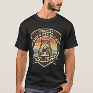 Camiseta Antiguo "Club Oficial de Observación de Aves" Est 