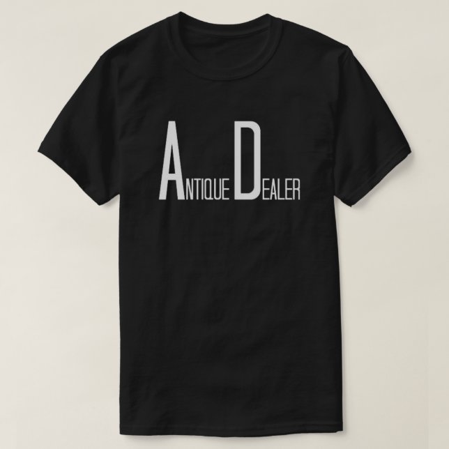 Camiseta Antiguo comerciante en texto divertido (Diseño del anverso)