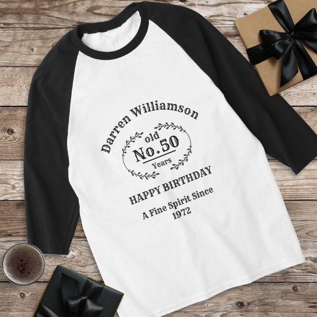 Camiseta Antiguo cumpleaños de moda (Subido por el creador)