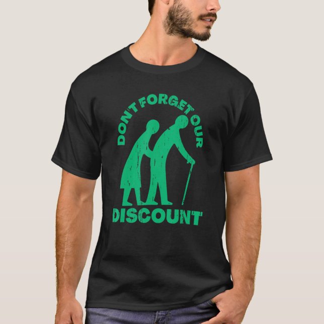Camiseta Antiguo Descuento Personas Mayores Gag Humor Diver (Anverso)