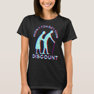 Camiseta Antiguo Descuento Personas Mayores Gag Humor Diver
