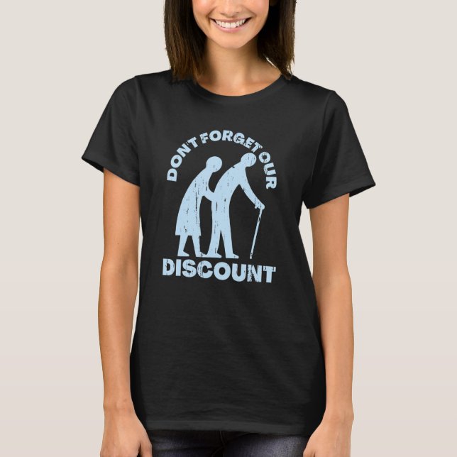 Camiseta Antiguo Descuento Personas Mayores Gag Humor Diver (Anverso)