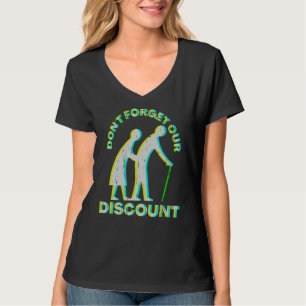 Camiseta Antiguo Descuento Personas Mayores Gag Humor Diver