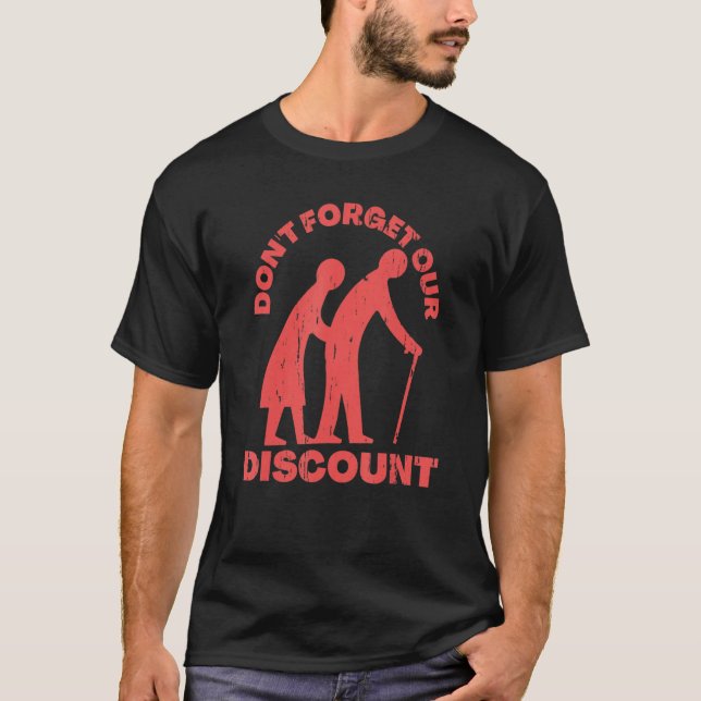 Camiseta Antiguo Descuento Personas Mayores Gag Humor Diver (Anverso)