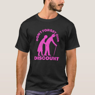 Camiseta Antiguo Descuento Personas Mayores Gag Humor Diver
