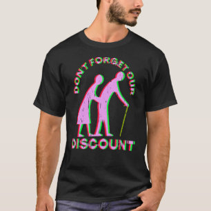 Camiseta Antiguo Descuento Personas Mayores Gag Humor Diver