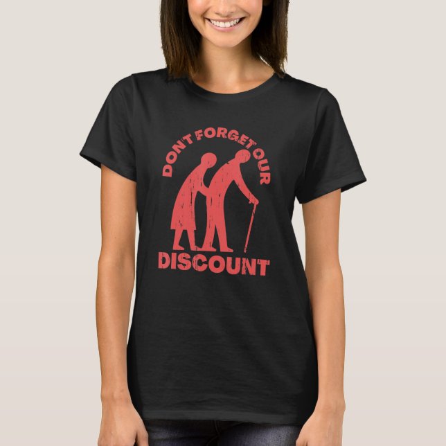 Camiseta Antiguo Descuento Personas Mayores Gag Humor Diver (Anverso)