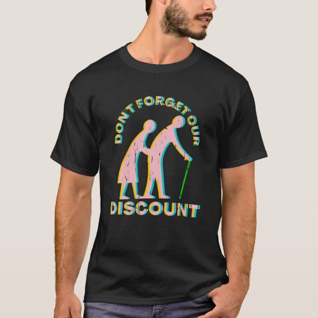 Camiseta Antiguo Descuento Personas Mayores Gag Humor Diver (Anverso)